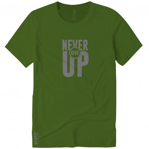 Never give up t-shirt